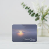 Sunrise/Sunset Visitekaartje (Staand voorkant)