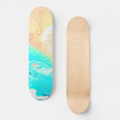 Sunrise Surfer Persoonlijk Skateboard (Voorkant)