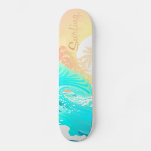 Sunrise Surfer Persoonlijk Skateboard