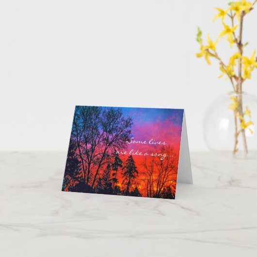 Sunrise sympathy card kaart (Gele Bloem)