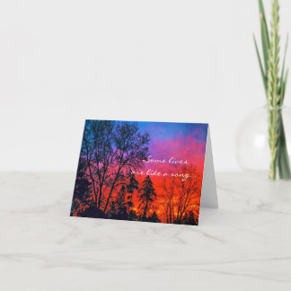 Sunrise sympathy card kaart