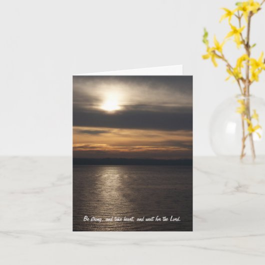 Sunrise Sympathy Card Kaart (Gele Bloem)