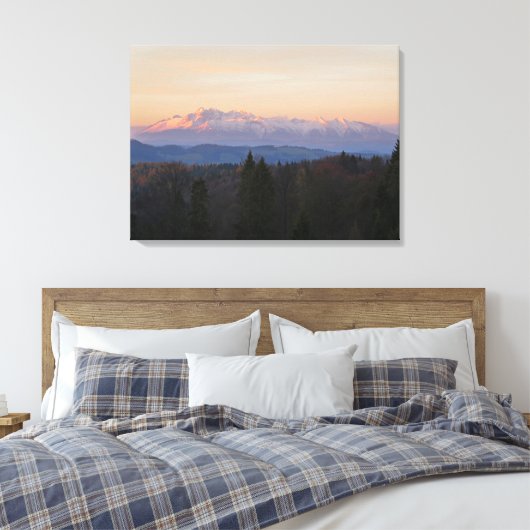 Sunrise Tatras Canvas Afdruk (Insitu (Slaapkamer))