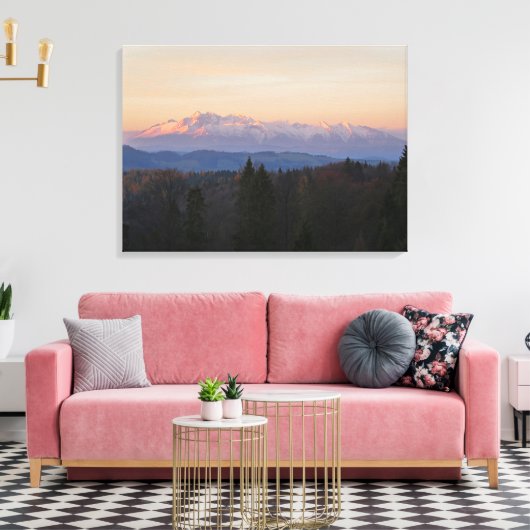 Sunrise Tatras Canvas Afdruk (Insitu (Woonkamer))
