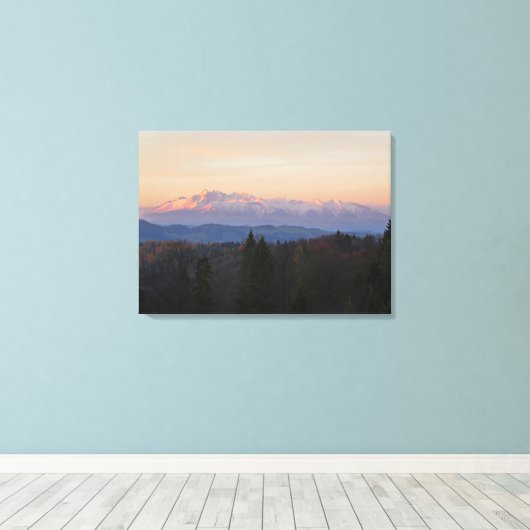 Sunrise Tatras Canvas Afdruk (Insitu (Houten vloer))