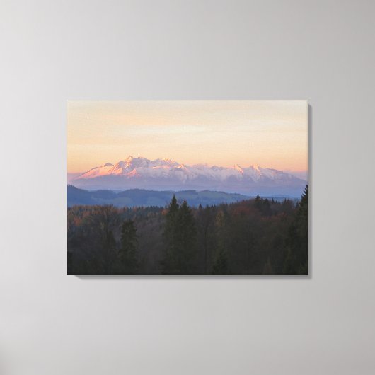 Sunrise Tatras Canvas Afdruk (Voorkant)