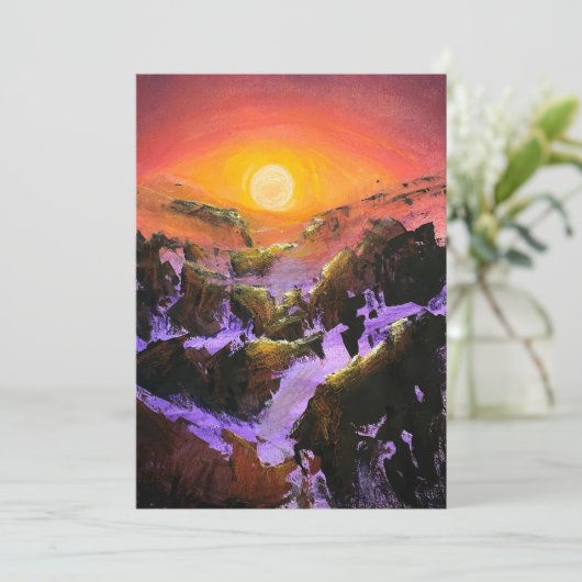 Sunrise Thaw Bedankkaart (Staand voorkant)