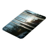 Sunrise Through Icicles Winter Natuur Fotografie Magneet (Linkerzijde)