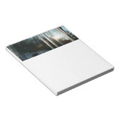 Sunrise Through Icicles Winter Natuur Fotografie Notitieblok (Schuin)