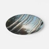 Sunrise Through Icicles Winter Natuur Fotografie Papieren Bordje (Gekanteld)