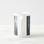 Sunrise Through Icicles Winter Natuur Fotografie Porselein Kop (Achterkant)