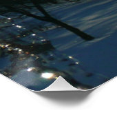 Sunrise Through Icicles Winter Natuur Fotografie Poster (Hoek)