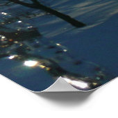 Sunrise Through Icicles Winter Natuur Fotografie Poster (Hoek)