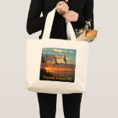Sunrise Through the Dunes Grote Tote Bag (Voorkant (product))