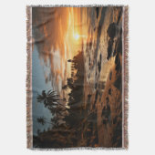Sunrise Throw Blanket 1 Deken (Voorkant Verticaal)
