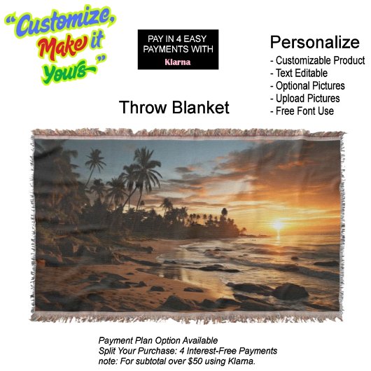 Sunrise Throw Blanket 1 Deken