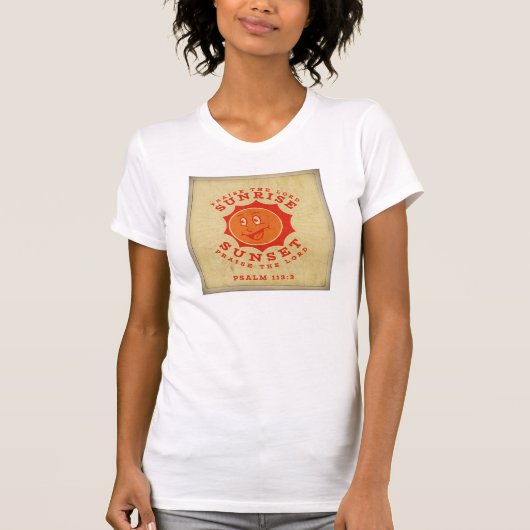Sunrise to Sunset  Briefkaart T-shirt (Voorkant)