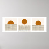 Sunrise to Sunset Praise Boho Scripture Muurkunst Poster (Voorkant)