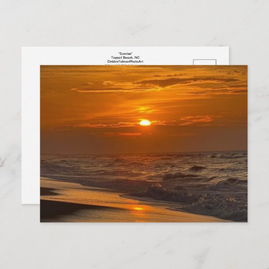 Sunrise Topsail Beach Briefkaart (Voorkant / Achterkant)