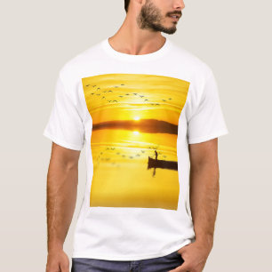 Sunrise Traditionele visser boot T-shirt