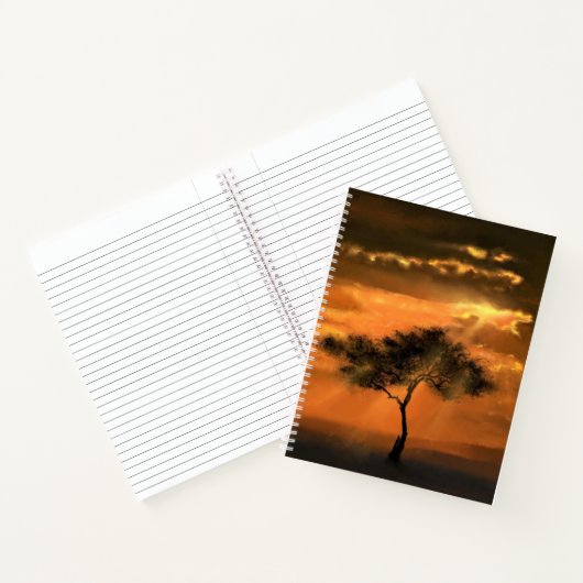 Sunrise Tree-Notitieboek Notitieboek (Binnen)