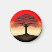 Sunrise Tree of Life Magnet (Voorkant)