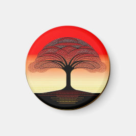 Sunrise Tree of Life Magnet
