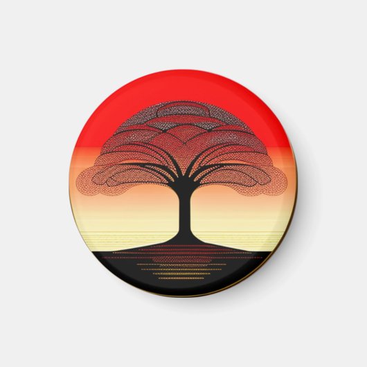Sunrise Tree of Life Magnet (Voorkant)