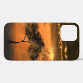 Sunrise Tree Sunbeams iPhone Case (Achterkant (horizontaal))