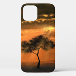 Sunrise Tree Sunbeams iPhone Case