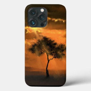 Sunrise Tree Sunbeams iPhone Case