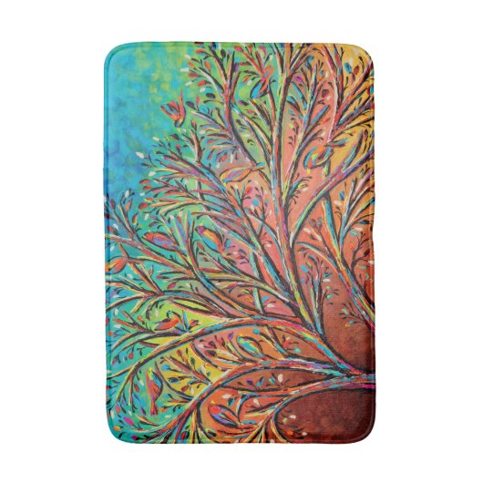 Sunrise Treetop Birds II Badmat (Voorkant Verticaal)