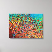 Sunrise Treetop Birds II Canvas Afdruk (Voorkant)
