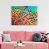 Sunrise Treetop Birds II Canvas Afdruk (Insitu (Woonkamer))