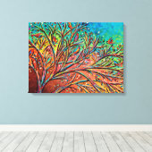 Sunrise Treetop Birds II Canvas Afdruk (Insitu (Houten vloer))