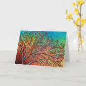 Sunrise Treetop Birds II Kaart (Gele Bloem)