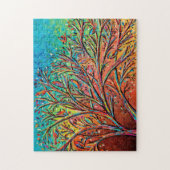 Sunrise Treetop Birds II Legpuzzel (Verticaal)