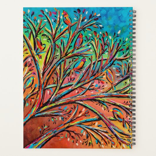 Sunrise Treetop Birds II Planner (Achterkant)