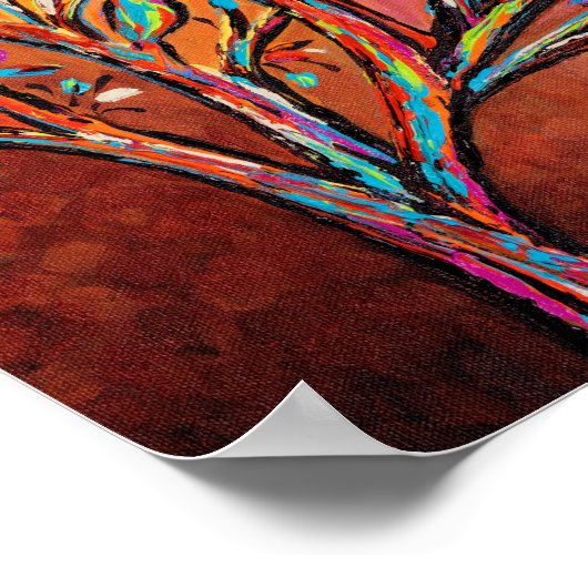 Sunrise Treetop Birds II Poster (Hoek)