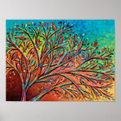 Sunrise Treetop Birds II Poster (Voorkant)