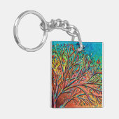 Sunrise Treetop Birds II Sleutelhanger (Voorkant Links)