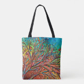 Sunrise Treetop Birds II Tote Bag (Achterkant)