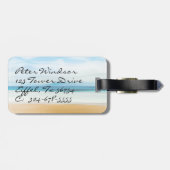 Sunrise Tropical Beach Design Bagagelabel (Achterkant horizontaal)