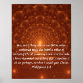 Sunrise tweedubbele Philippians 3:8 poster (Voorkant)
