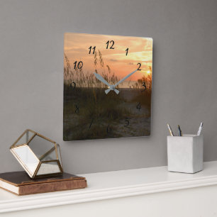 Sunrise Tybee Island, Georgia Wandklok