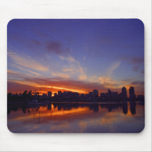 Sunrise uit de baai van San Diego Muismat