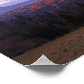 Sunrise uitzicht op Tatra van Beskid Sadecki Poste Poster (Hoek)