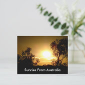 Sunrise van het Briefkaart Australië (Staand voorkant)