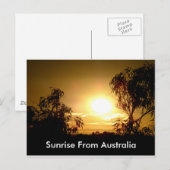 Sunrise van het Briefkaart Australië (Voorkant / Achterkant)