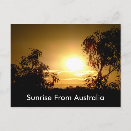 Sunrise van het Briefkaart Australië (Voorkant)